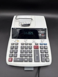 Canon MP25DV Printing Calculator 2 Color Print  12 Digits Clock & Calendar Works - Picture 1 of 11