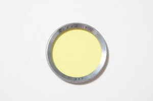 Ricoh Y1 Silver Frame Ultra-Thin Filter for Ricoh 35 Deluxe, 27mm, Rare - Picture 1 of 6