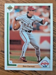 Don Carman Philadelphia Phillies 1991 Upper Deck Baseball Card #288 Mint - Picture 1 of 2