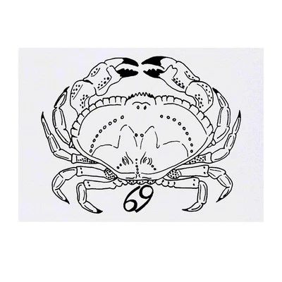 AZEEDA 'Zodiac Cancer Crab' Temporary Tattoos / Transfers (TO00021966)