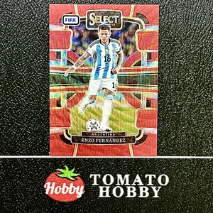 PANINI SELECT FIFA 2023-24 ENZO FERNANDEZ /149 RED WAVE REFRACTOR TERRACE - Picture 1 of 2