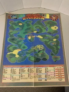 Nintendo Power Dragon Warrior Super C Poster 16x19 - March/April 1990 *READ* - Picture 1 of 4