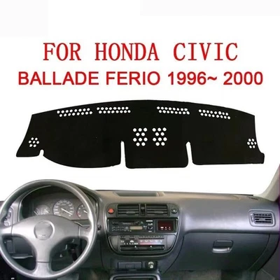 Car For Honda Civic 1996-2000 Dashboard Cover Dashmat Dash Anti-Sun Mat Pad Trim Foto 1 de 4