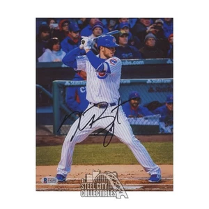 Kris Bryant Autographed Chicago Cubs 8x10 Baseball Photo  BAS (Batting) - Picture 1 of 1