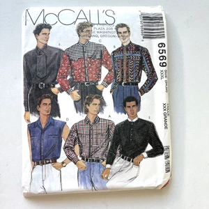Vintage McCall's Men's PLUS/Big XXXL Shirt Pattern #6569 Size XXX Large (54-56) - Picture 1 of 3