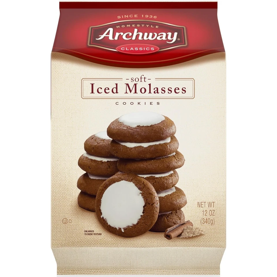 Archway Iced Molasses Cookies 12 Oz Bag