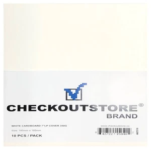 CheckOutStore Cardboard Jackets Cover for 7" Vinyl 45 RPM Records - Imagen 1 de 1