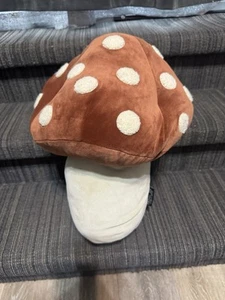 Rachel Zoe Brown Mushroom Toadstool 16” Decorative Pillow - Picture 1 of 2