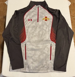 Iowa State Under Armour 1/4 Zip Pullover - Size M - Very Good Condition - Foto 1 di 4