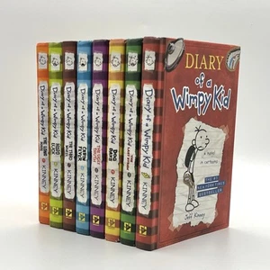 Diary Of A Wimpy Kid Book Lot Of 8 Hardcover Jeff Kinney | Book 1, 3-9 - Picture 1 of 15