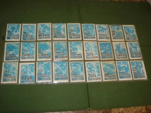 VINTAGE 1968 Topps Football Mini-Card Album COMPLETE SET 260+ CARDS , 26 ALBUMS - Picture 1 of 20