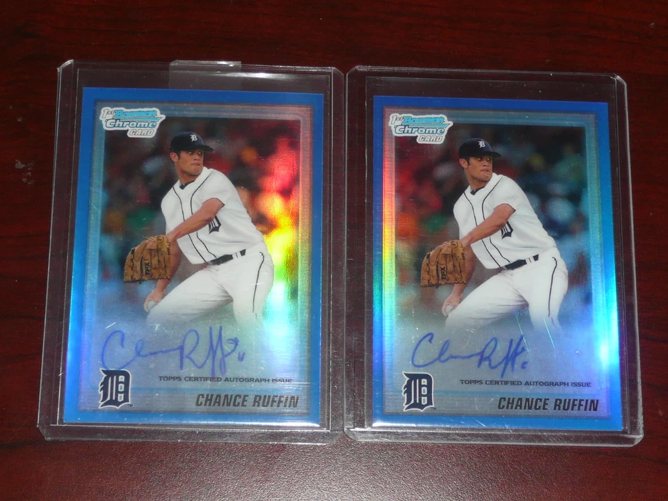 (1) CHANCE RUFFIN 2010 Bowman Chrome Blue Refractor AUTO /150 Mariners Autograph - Image 1 of 1