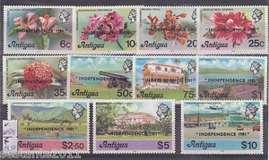 ANTIGUA & BARBUDA Y 605 / 615,   INDIPENDENCE 1981, FIORI FLOWERS  MNH** B73 - Picture 1 of 1
