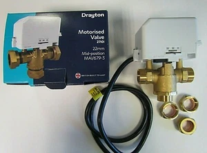 DRAYTON 22mm MID POSITION 3 PORT MOTORISED VALVE - Picture 1 of 5