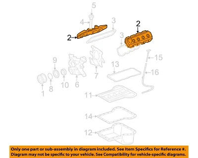 Piezas de motor Ford OEM 03-04 F-250 Super Duty - Cubierta de válvula 3C3Z6582AA Foto 1 de 2
