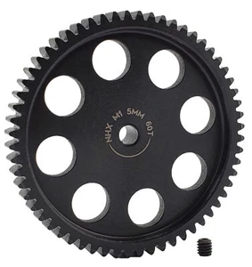NHX RC MOD1 5mm Bohrung gehärteter Stahl 60T Ritzel Gear Speed Run Drag Racing - Bild 1 von 4