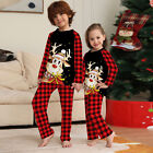 1 Set Family Parent-child Pajamas Round Collar Holiday Dress Slumber Party