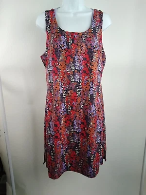 Vestido activo intratejido Smartwool para mujer estampado de prado violeta mediano 16871-L53 Foto 1 de 4