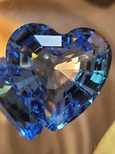 Swarovski Crystal Limited EDITION 1997 Blue Heart Figurine MINT NO BOX NO COA pz - Picture 1 of 5