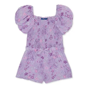 Encanto Toddler Girl Smocked Print Romper, Size 4T - Picture 1 of 5