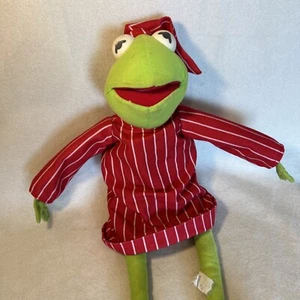 Pijama de peluche vintage a rayas Kermit The Muppets - Imagen 1 de 9