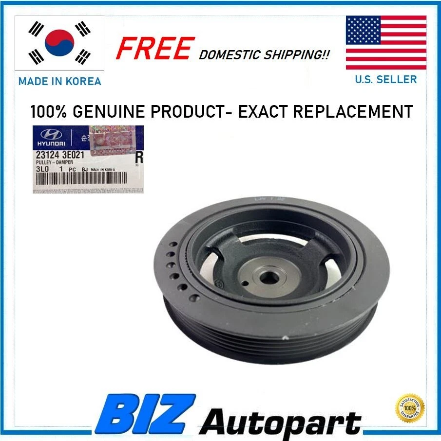 GENUINE ! PULLEY DAMPER FOR 2009-2010 KIA OPTIMA RONDO OE# 23124-3E021 Foto 1 de 4