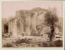 Italie, Tivoli, Villa Adriana, la Bibliothèque Grecque, ca.1880, tirage vintage 