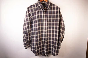 VTG Pendleton Virgin Wool Mens Medium Plaid Button Up - Picture 1 of 4