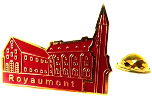 PIN'S PINS EPINGLETTE - EGLISE CATHEDRALE ROYAUMONT ABBAYE EMAIL - Picture 1 of 1