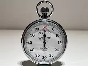 VINTAGE GERMANY JUBILEE SPORT STOP WATCH CHRONOMETER 1/5 SEC "HANHART" 7 JEWELS - Picture 1 of 12