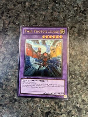 Yugioh  TWIN PHOTON LIZARD    ORCS-EN039   ULTIMATE RARE  1ST  EDITION NM y8 - Image 1 of 2