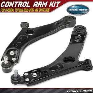 2Pcs Front Lower Control Arm w/ Ball Joint for Hyundai Tucson 10-15 Kia Sportage