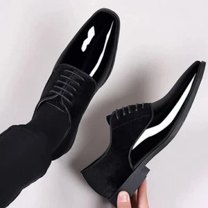 Clásicos Zapatos de PU Hombres Zapatos Formales Oficina Trabajo Zapatos Fiesta Boda Oxfords - Imagen 1 de 22