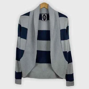 New York Yoki Collection Navy Blue & Gray Cardigan - Picture 1 of 5