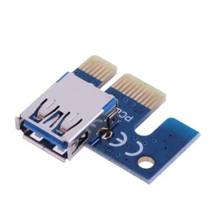 PCIe X1 Adapter PCI E 1X to USB 3.0 Female for PCI Express Riser Mining - Afbeelding 1 van 6