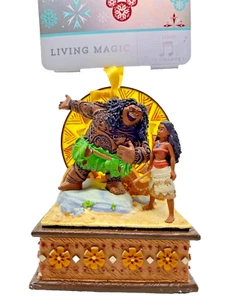 NWT Disney MOANA & MAUI Musical Sketchbook Ornament Living Magic YOU'RE WELCOME - Picture 1 of 2