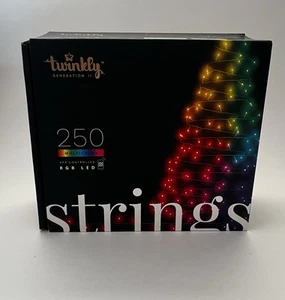 Twinkly Strings 250 RGB LED App-Controlled Indoor/Outdoor Lights Generation II - Picture 1 of 4
