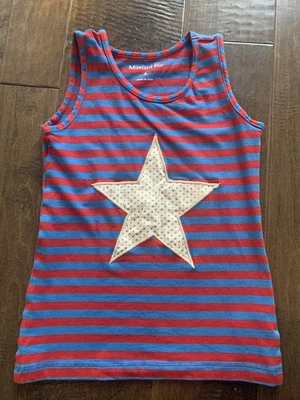 Mustard Pie Red Blue Stripe Start Tank Top Size 5 - Image 1 of 3