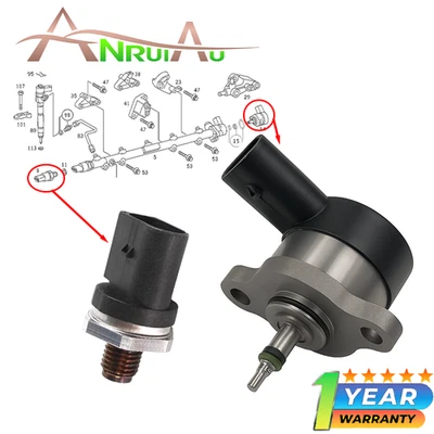 For Mercedes-Benz E E270 E320 1998-2003 Fuel Pressure Regulator + Sensor Foto 1 de 4