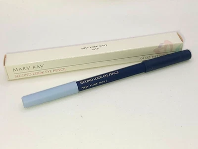 VINTAGE Mary Kay SECOND LOOK EYE PENCIL ~New York Navy Blue 2619 ~ TWO SHADES - Image 1 of 4