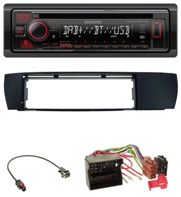 Kenwood MP3 CD USB Bluetooth DAB Autoradio für BMW X3 (E83 2004-2010) seitlich - Bild 1 von 4