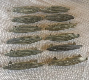 Große Vintage Messing Maiskolben Schubladengriffe - 12er Set skurril rustikal - Bild 1 von 8