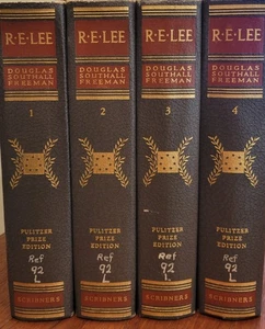 R.E. Lee A Biography Douglas Southall Freeman - 1936 4 Volume Set - Pulitzer Ed. - Picture 1 of 12