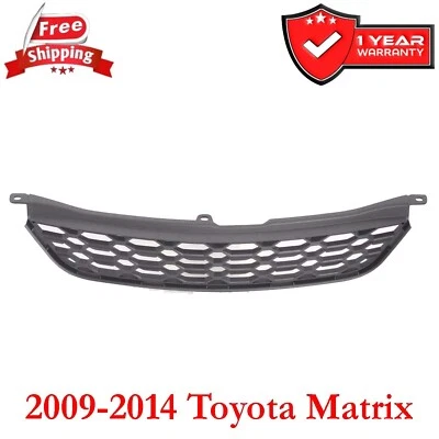 Grille For 2009-2014 Toyota Matrix Front Black Plastic TO1200313 5311102420 - Image 1 of 4