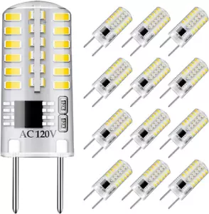 Dimmable G8 LED Bulbs Daylight White 6000K 3W Equivalent to T4 Bi-Pin Base 120V - Picture 1 of 12