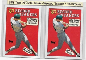 MARK McGWIRE 1986 TOPPS VARIATION,PLUS 2020 PANINI VARIATION LOT - Picture 1 of 2
