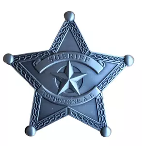 Insignia occidental coleccionable - Réplica de lápida insignia del sheriff territorio de Arizona - Imagen 1 de 5