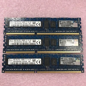 SK Hynix 24GB 1Rx4 PC3-12800R-11-13-C2 RAM HMT41GR7AAFR4C Lot of 3 - Picture 1 of 6