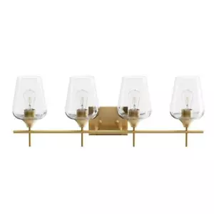 Merra Home Lighting 29" D x 29" W 5" H Antique Brass Metal Vanity Sconce Light - Picture 1 of 7