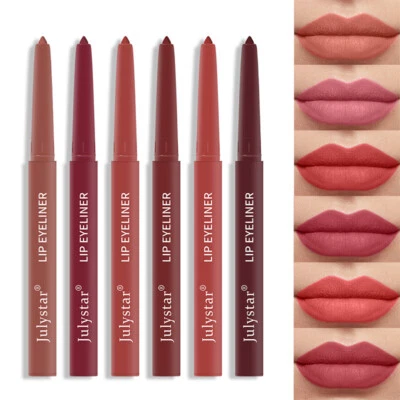 Non-stick Cup Lip Liner Pen Velvet Nude Waterproof Matte Lipstick Long Lasting - Image 1 of 4